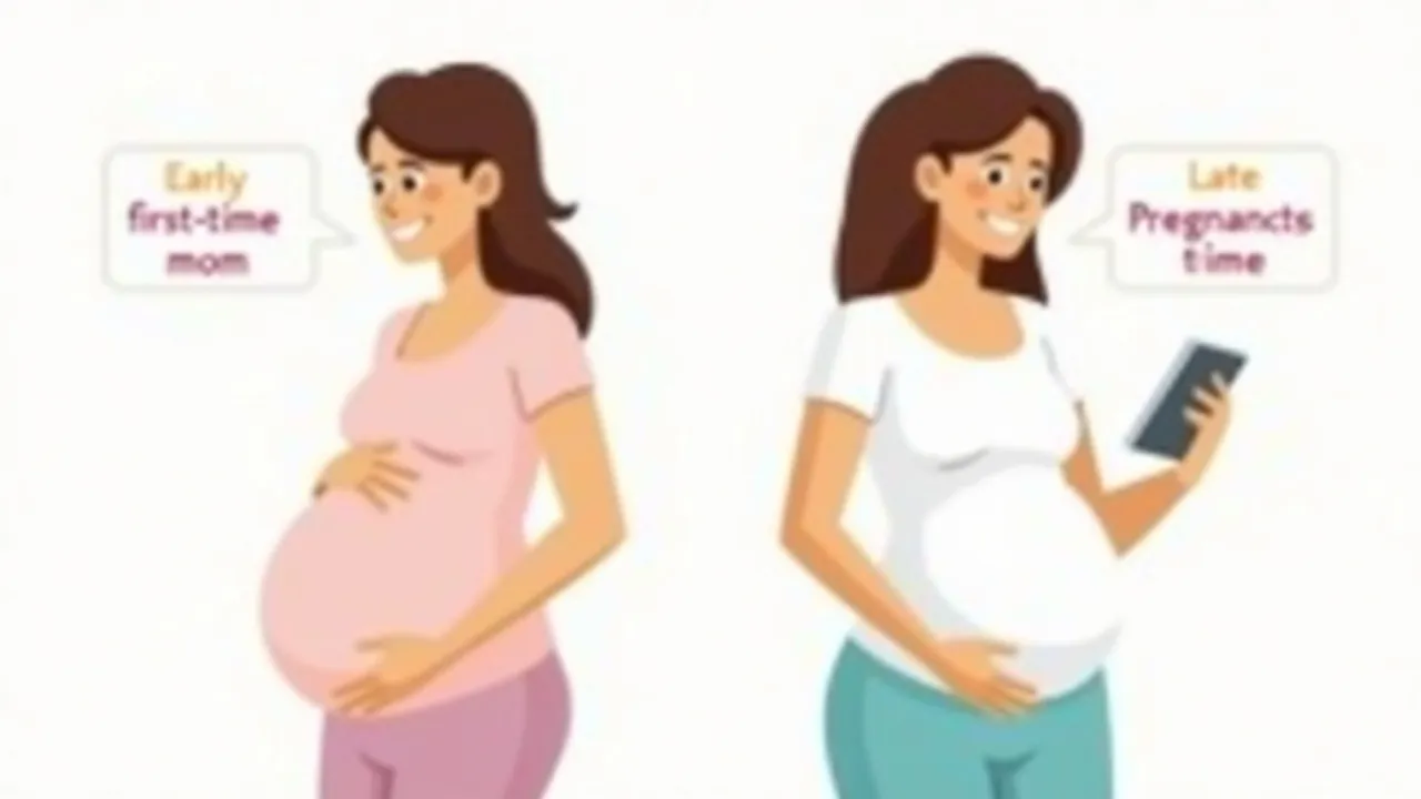 خطوات استخدام أداة فترة الحمل للحمل الأول والثاني